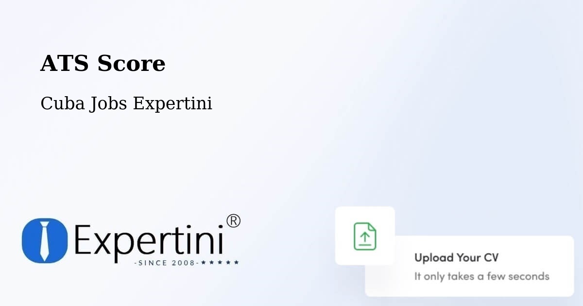 Resume ATS Score & Job Description Match Tool – Cuba - Cuba Jobs Expertini